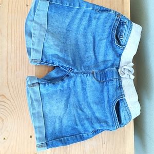 Shorts with sweat pants waist band